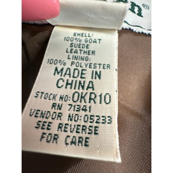 L.L.Bean Men’s 2XL Goat’s Yute Suede Leather Jacket Brown Full Zip Coat - Picture 13 of 13